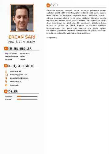 Pratisyen Hekim Cv Örnekleri cv indir